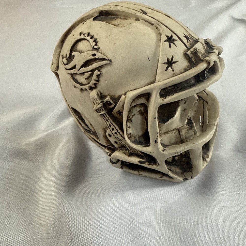 Miami Dolphins Skull  Mini Helmet